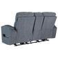 Ashley Forest Lake Power Reclining Loveseat in Steel, , large