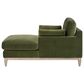 Jennifer Taylor Home Pasadena Chaise Lounge Chair in Olive Green Velvet, , large