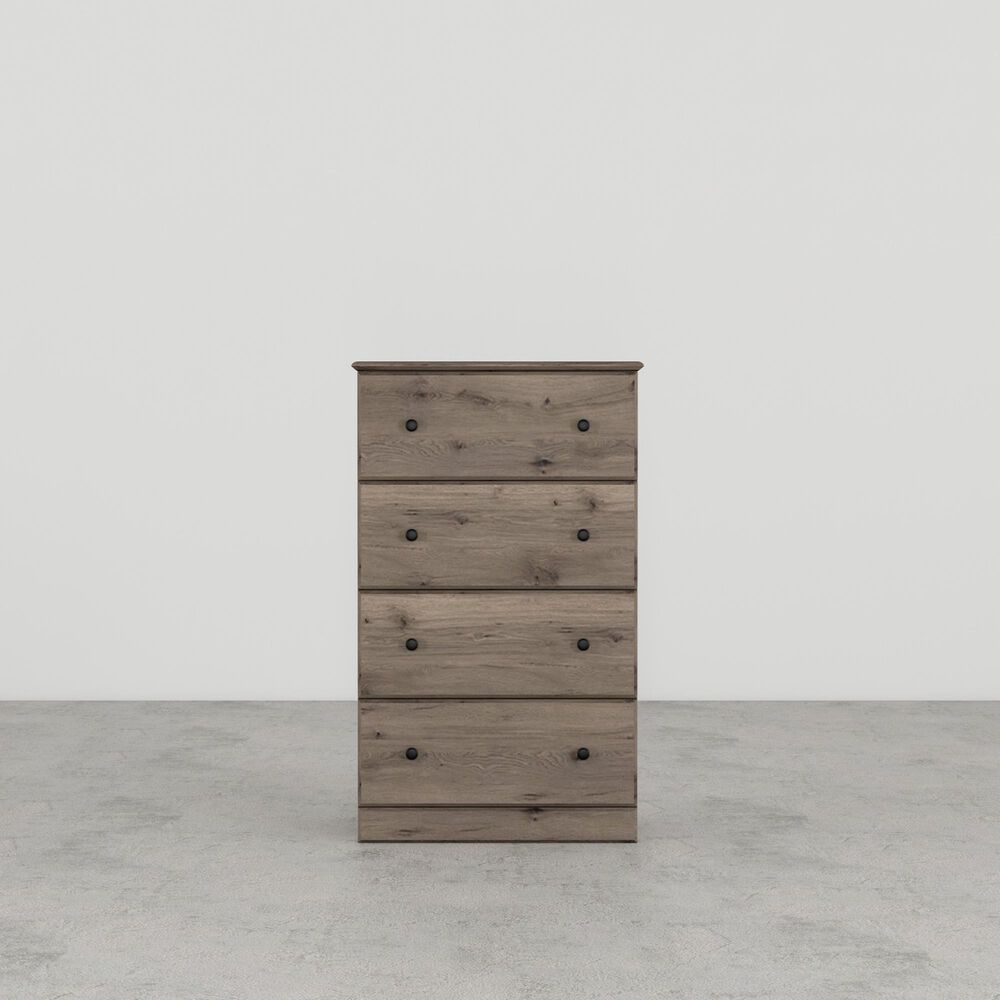 Lemoore Essentials 26" 4-Drawer Chest in Weathered Gray Ash, , large