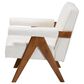 Baxton Studio Georgina Accent Chair in Cream, , large