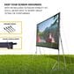 Kodak 150 Projector Screen with Stand - Fast Fold Front Projection Screen with Tripod & Case, , large