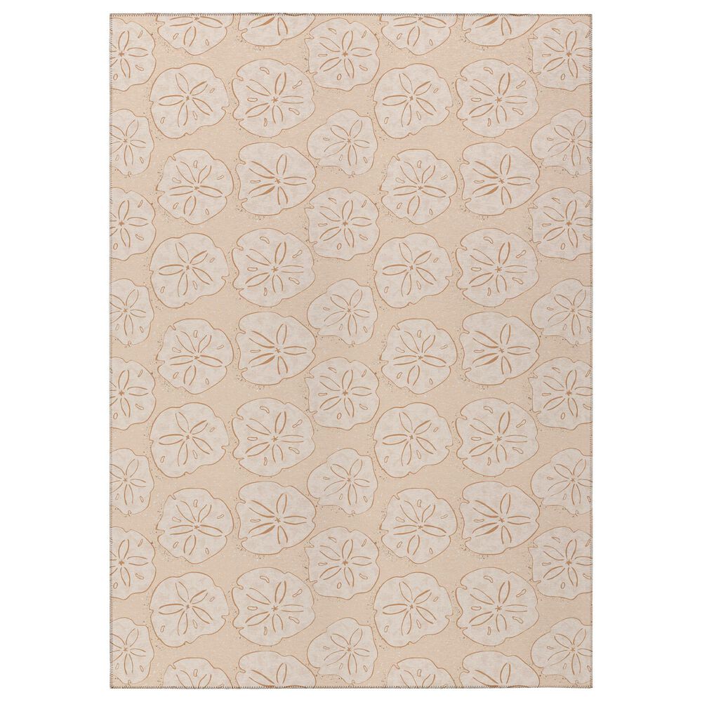 Dalyn Rug Company Seabreeze 8" Round Peach Area Rug, , large