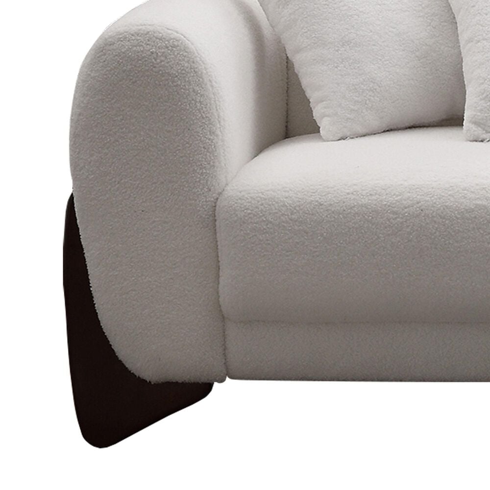 Morden Fort Cloud Boucle Stationary Sofa in White, , large