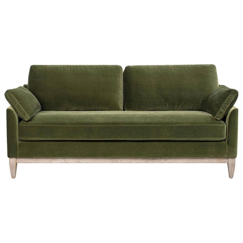 Jennifer Taylor Home Pasadena Stationary Sofa in Olive Green Velvet, , large