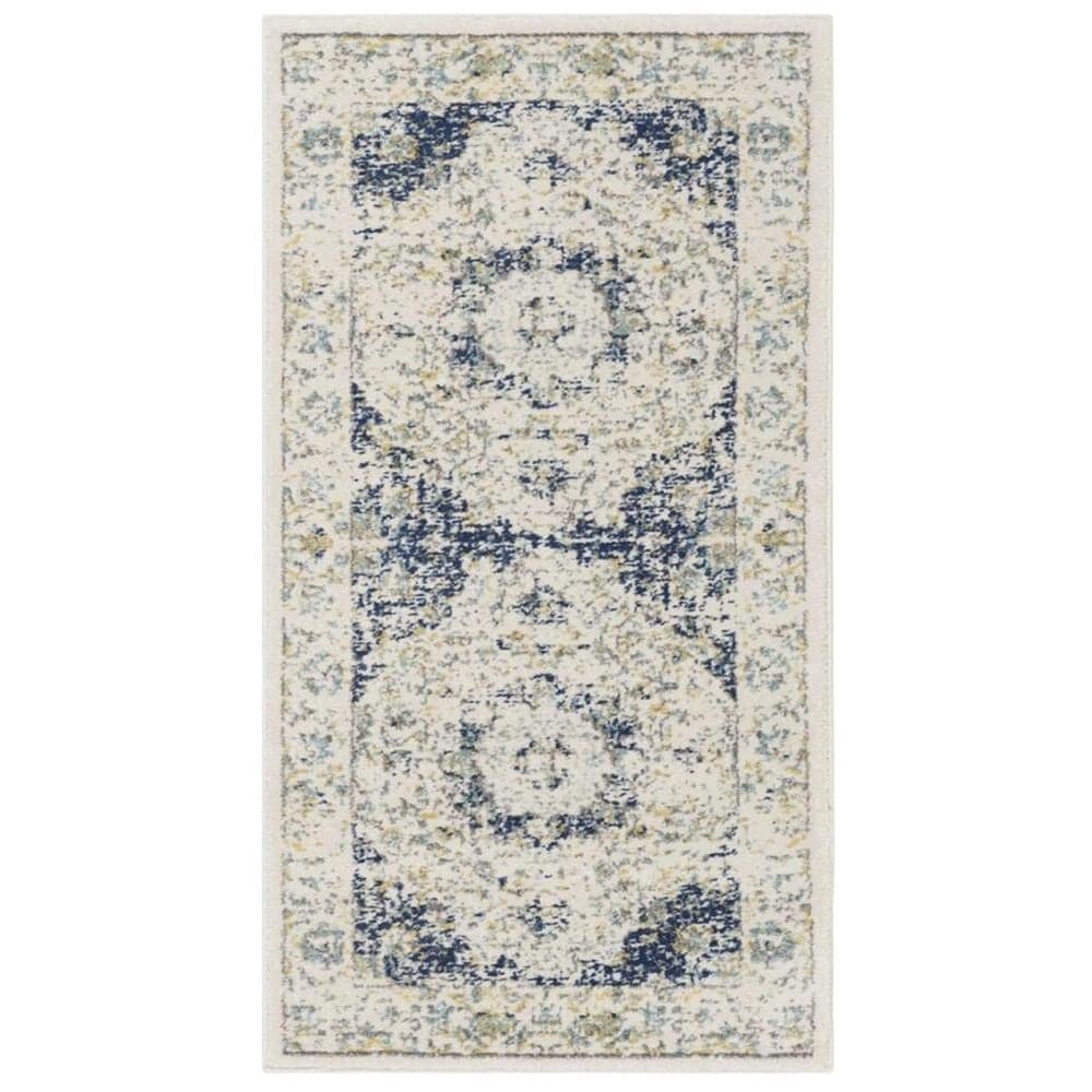 Safavieh Evoke EVK220C 2"2" x 4" Ivory and Blue Scatter Rug, , large
