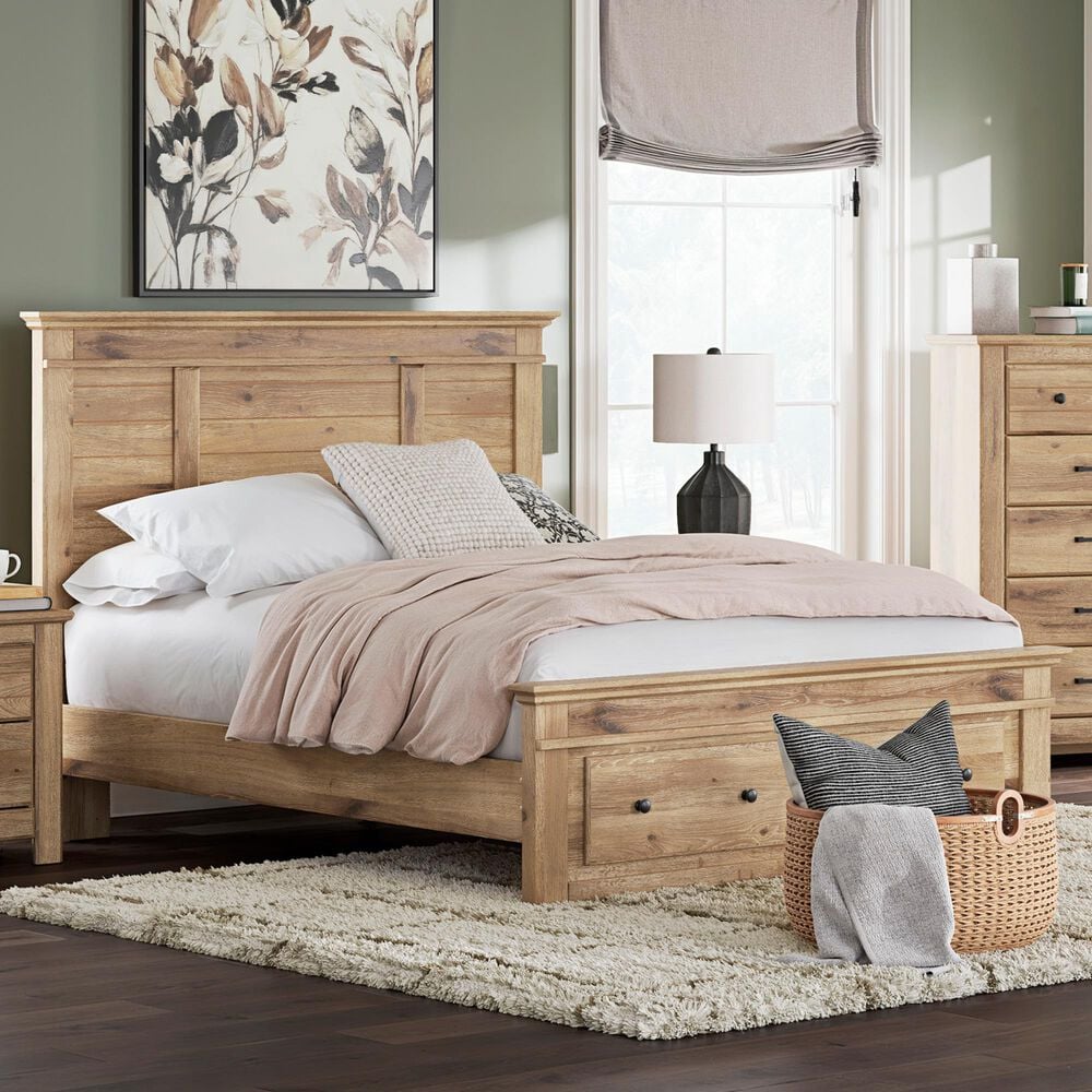 Ashley Makidern Queen Storage Bed with Two Drawers in Tan, , large