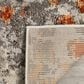 Safavieh Monaco MNC225H-10 10" x 14" Grey/Orange Area Rug, , large