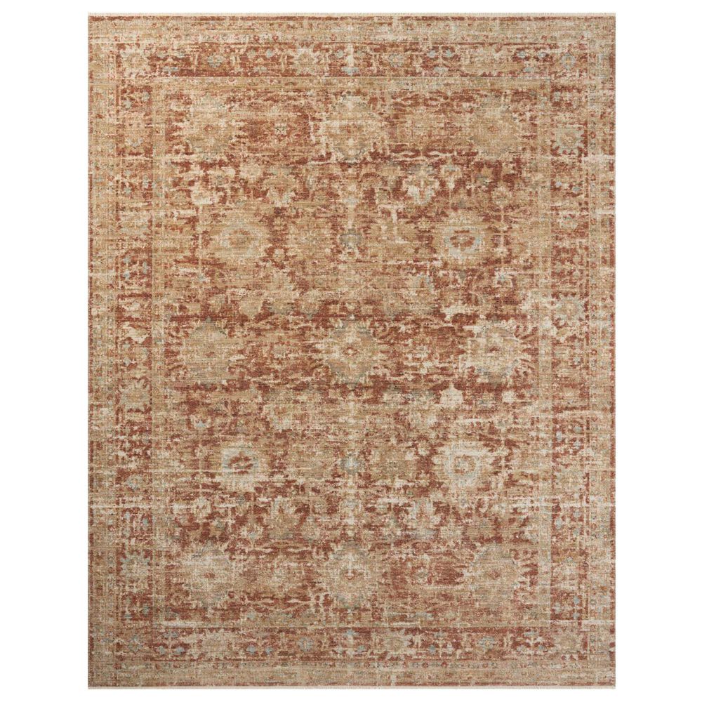 Loloi Heritage 3" x 5" Brick and Multicolor Area Rug, , large