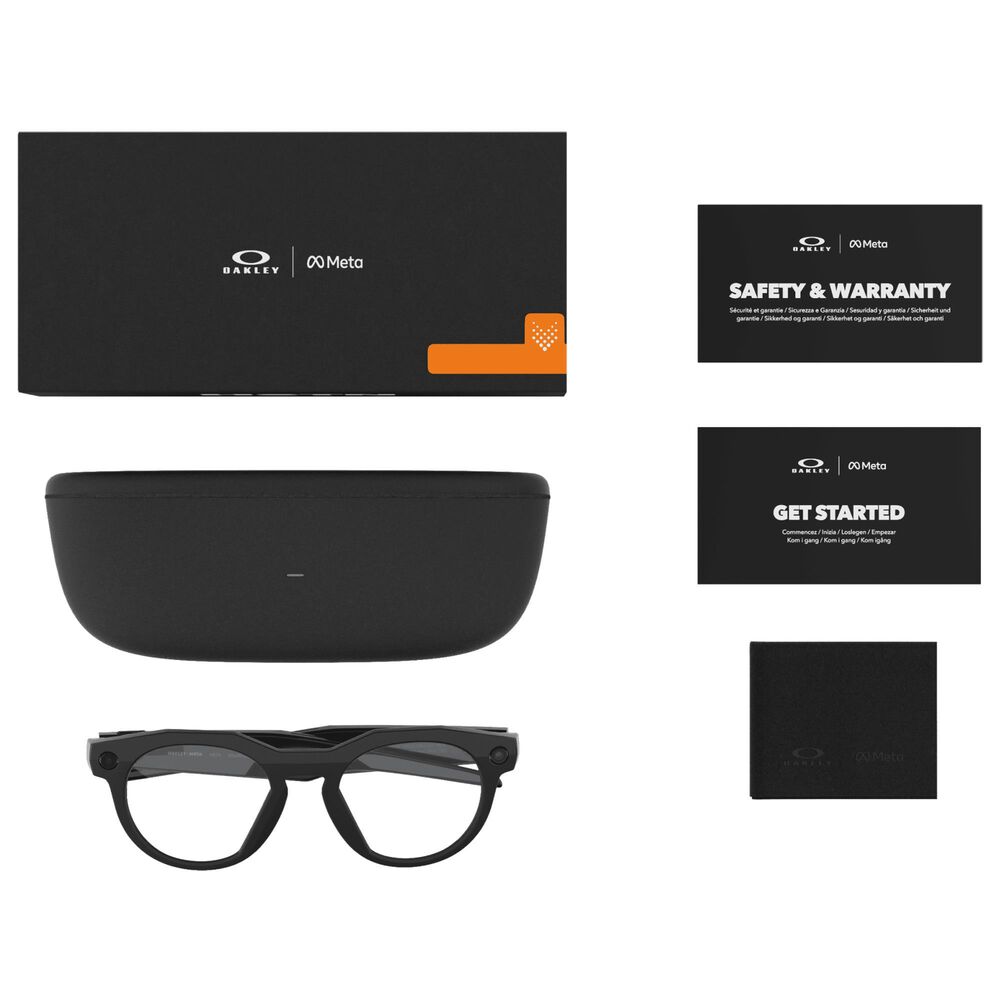 Oakley Sunglasses Meta HSTN Sunglasses with Clear Lenses in Black, , large