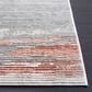 Safavieh Invista 4" x 6" Light Grey and Rust Area Rug, , large