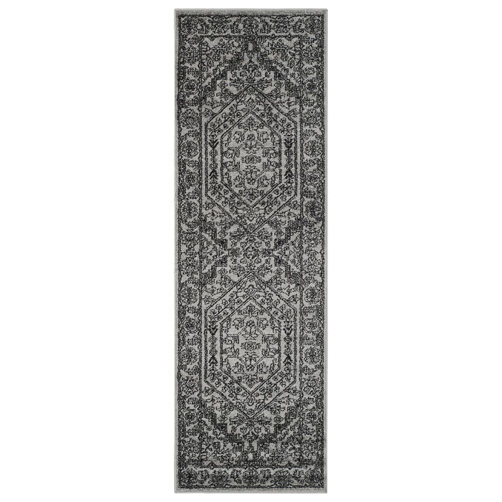 Safavieh Adirondack ADR108A-218 2"6" x 18" Silver/Black Runner, , large