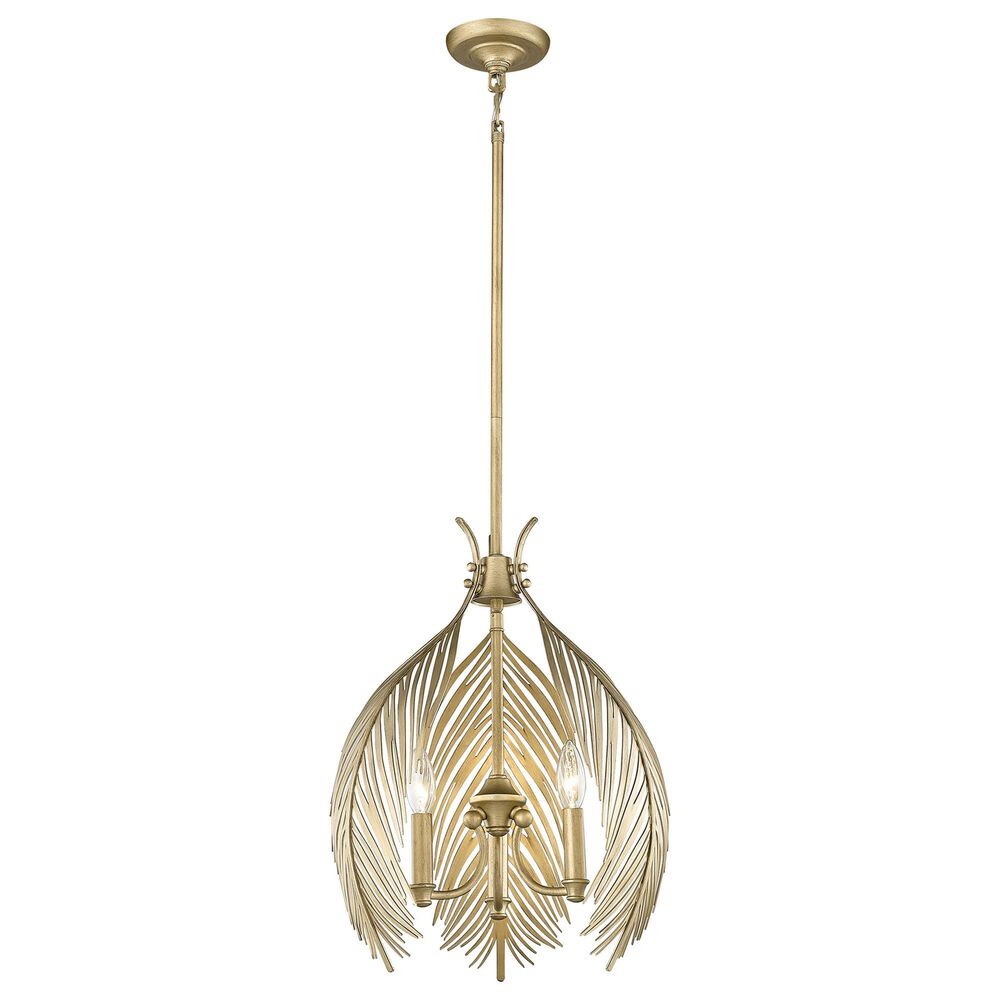 Golden Lighting Cay 3-Light Pendant in Vintage Fired Gold, , large