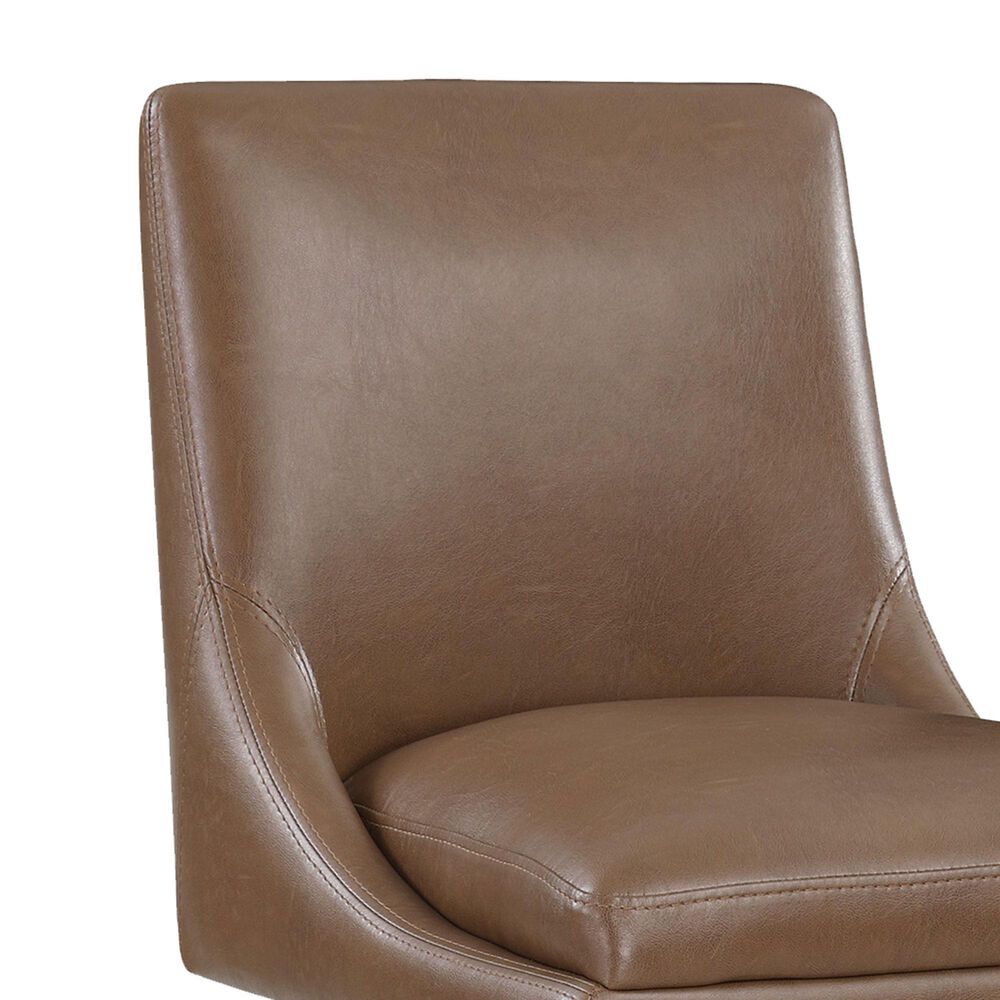 OSP Home Allingham 26&quot; Swivel Counter Stool with Molasses Cushion in Dark Walnut, , large