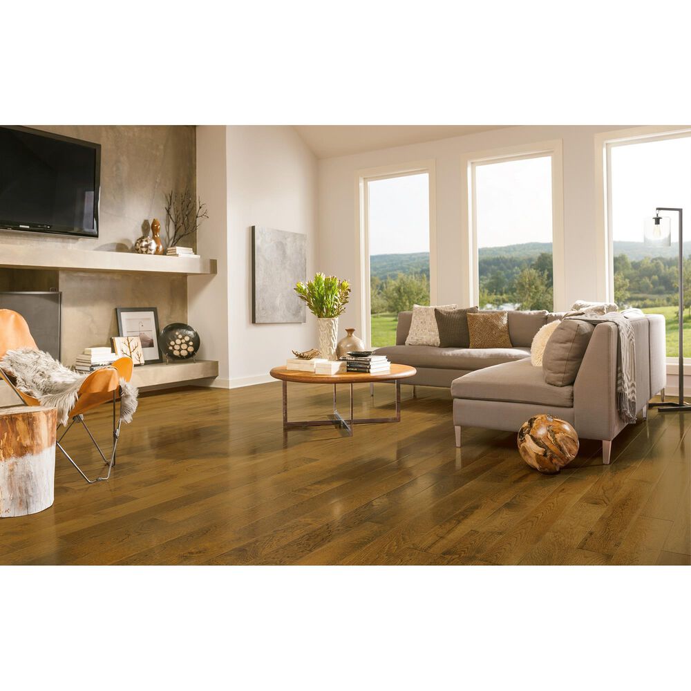 Hartco Prime Harvest Sweet Tea 5&quot; Hickory Engineered Hardwood, , large