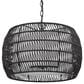 Golden Lighting Everly 4-Light Pendant in Black/ Matte Black Rattan, , large
