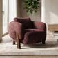 Furniture of America Premier Accent Chair in Burgundy Tweed, , large
