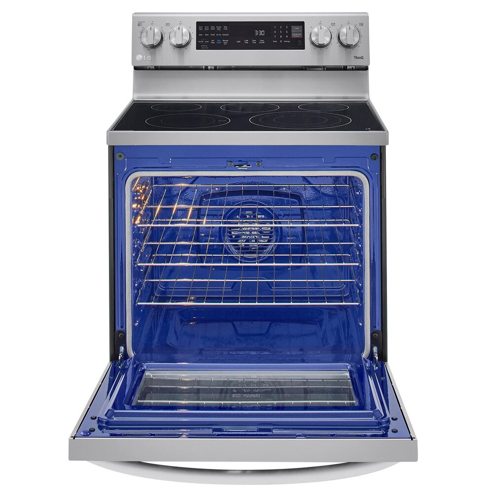 LG 6.3 Cu. Ft. Smart Wi-Fi Enabled True Convection InstaView Electric Range with Air Fry in Stainless Steel, , large