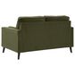37B Reveon Lakes Stationary Loveseat in Olive Velvet, , large