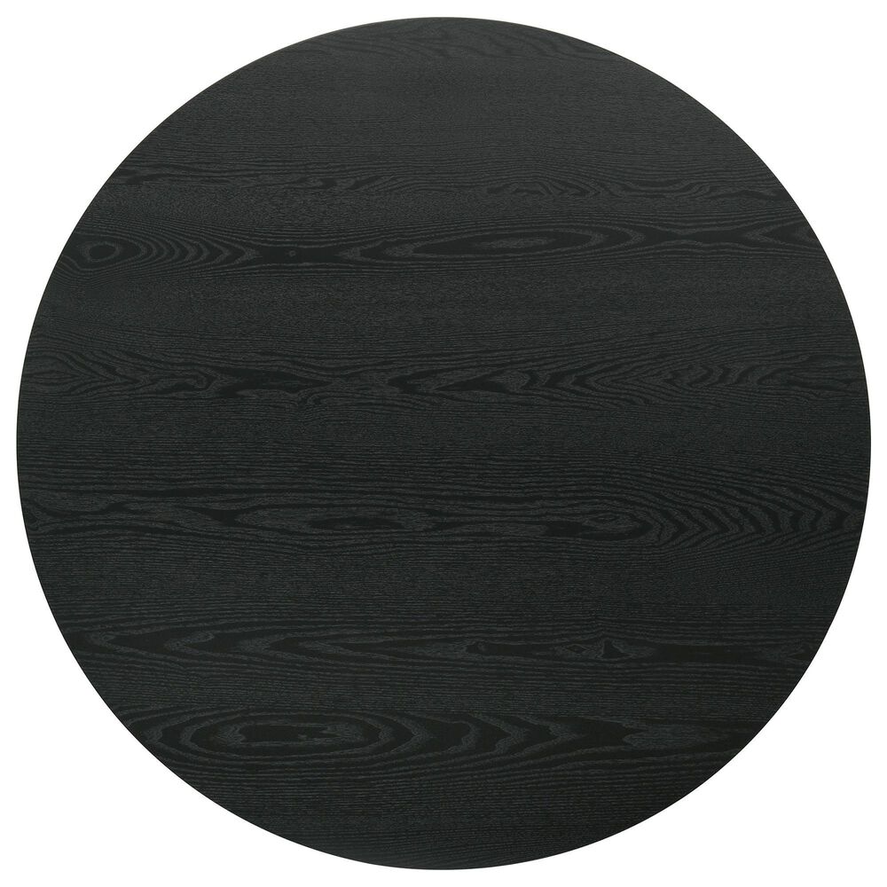 Pacific Landing Hamlyn Round Counter Height Dining Table in Black - Table Only, , large