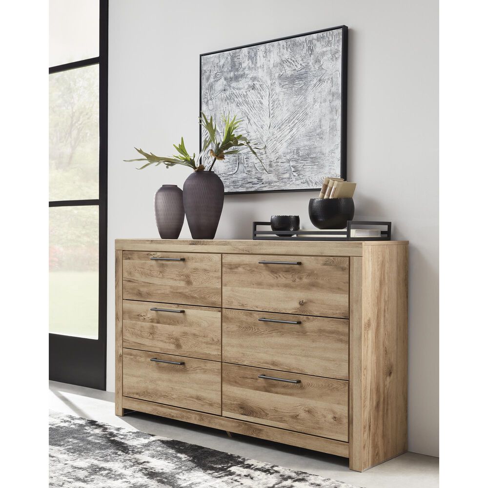 Ashley Hyanna Dresser and Mirror in Tan, , large