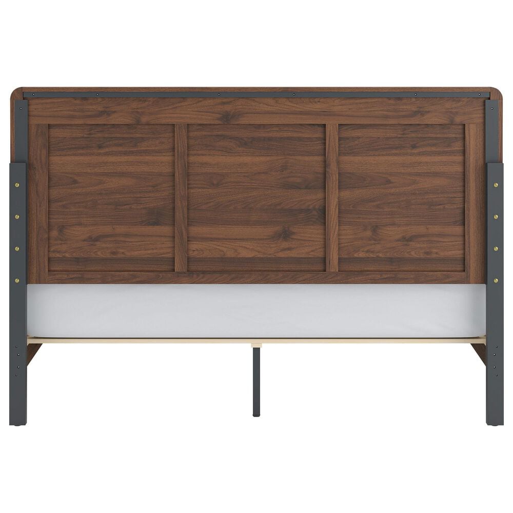 Ashley Fortlorn 3-Piece King Bedroom Set in Walnut Brown with LED Light, , large