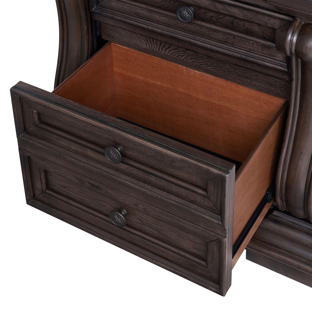 Sasha Lee Bellmeade 3-Drawer Nightstand in Distressed Medium Oak, , large