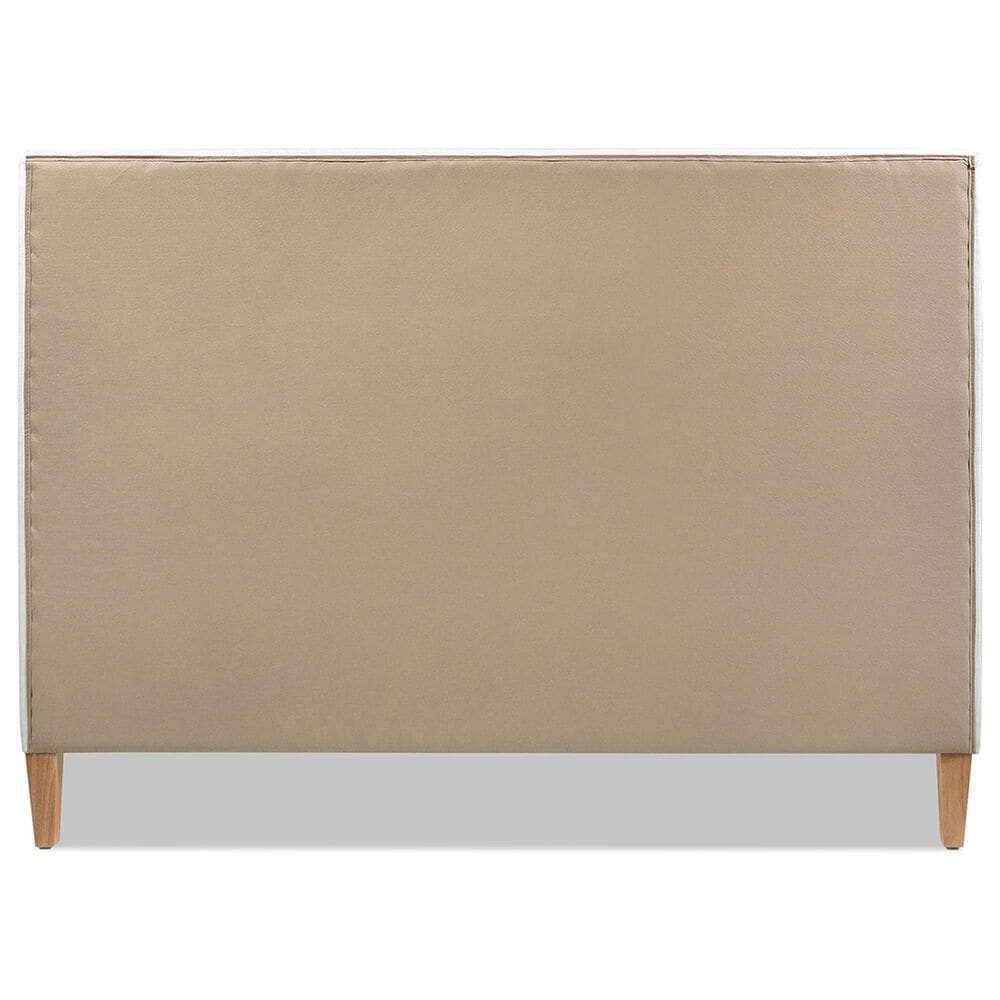 Jennifer Taylor Home Haley Queen Platform Bed with Snow White Upholstered in Natural, , large