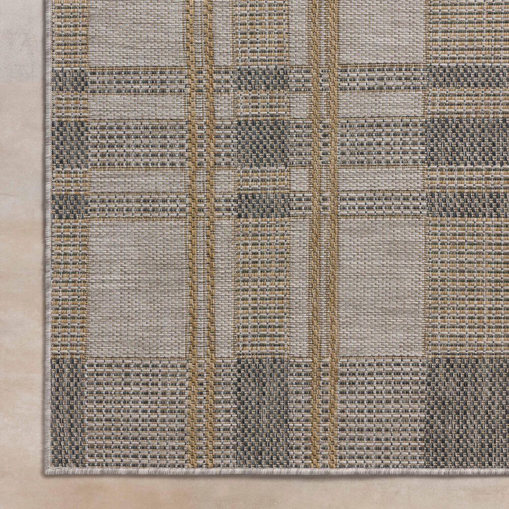 Loloi II Birch 2&#39;3&quot; x 3&#39;9&quot; Bone and Gold Indoor/Outdoor Area Rug, , large