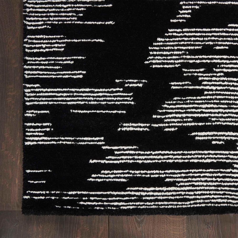 Nourison Ma30 Star 2&#39;3&quot; x 8&#39; Black and Ivory Runner, , large