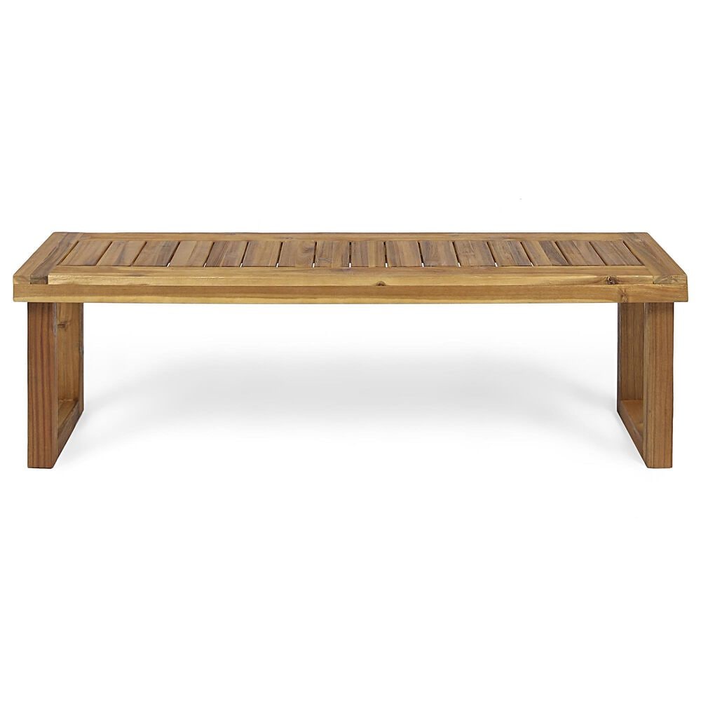 Hearth and Haven Nestor Patio Bench in Natural, , large