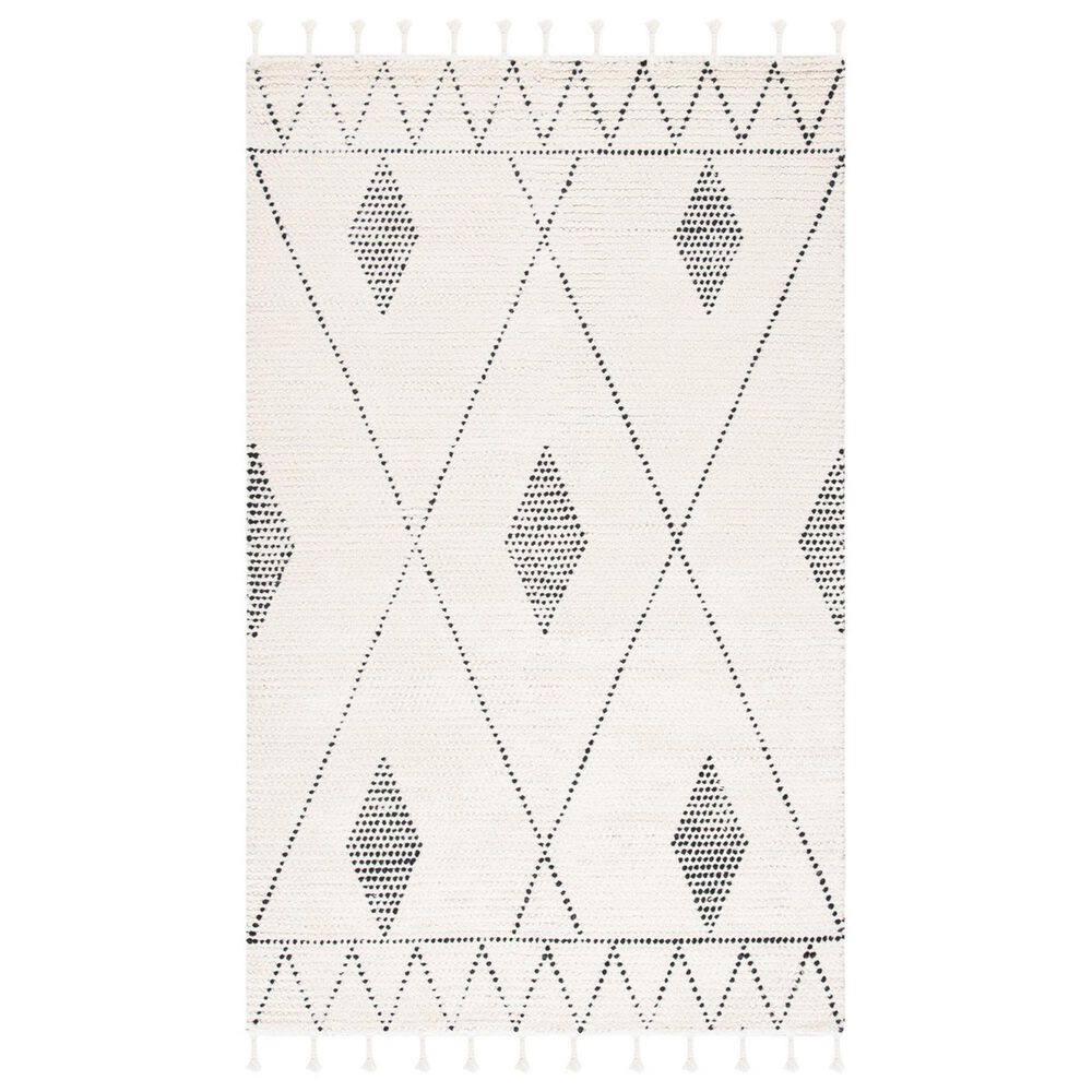Safavieh Casablanca CSB489A 4' x 6' Ivory and Black Area Rug, , large