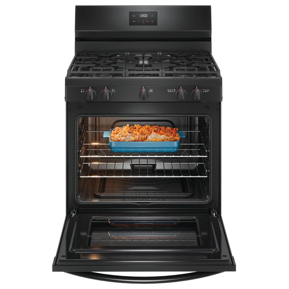 Frigidaire 30&quot; Freestanding Gas Range with Quick Boil Burner in Black, , large