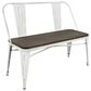 Lumisource Oregon Bench in Espresso and White, , large