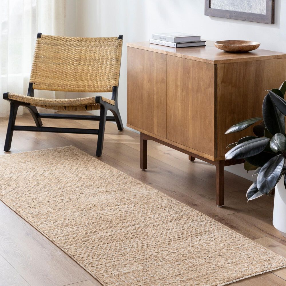 Surya Masterpiece MPC-2302 Beige, Tan and Medium Brown 2&#39;7&quot; x 7&#39;3&quot; Runner, , large