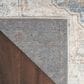 Nourison Astra Machine Washable ASW12 7"10" x 10" Denim and Multicolor Area Rug, , large