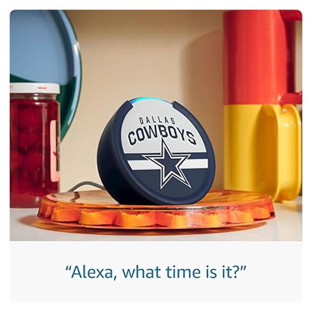 Amazon Echo Pop (newest model) | Officially Licensed NFL Limited-Edition | Dallas Cowboys ('25-26 Season Design), , large