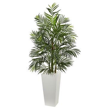 Nearly Natural Inc Indoor/Outdoor 5" Areca Artificial Palm Tree in Green, , large