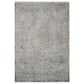 Nourison Lustrous Weave LUW02 5"3" x 7"9" Blue and Ivory Area Rug, , large