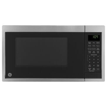 GE Appliances 0.9 Cu. Ft. Countertop Microwave Oven in Stainless Steel, , large