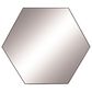 Maple and Jade 35" x 41" Hexagon Wall Mirror with Thin Minimalistic Frame in Black, , large