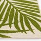 Central Oriental Terrace Tropic Tropical 7"10" x 9"10" Snow and Leaf Area Rug, , large