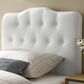 Modway Annabel Upholstered Vinyl King Headboard in White, , large