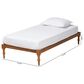Baxton Studio Iseline Twin Platform Bed Frame in Walnut Brown, , large