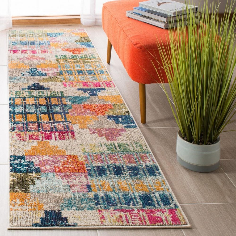 Safavieh Madison MAD417C 2&#39; x 8&#39; Multicolor Runner, , large