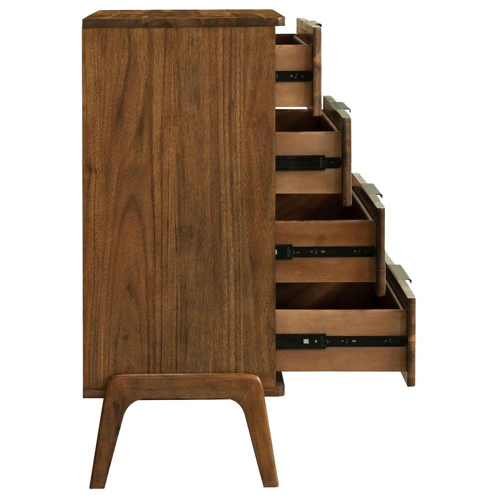LH Imports Remix 4-Drawer Chest in Estelle Brown, , large