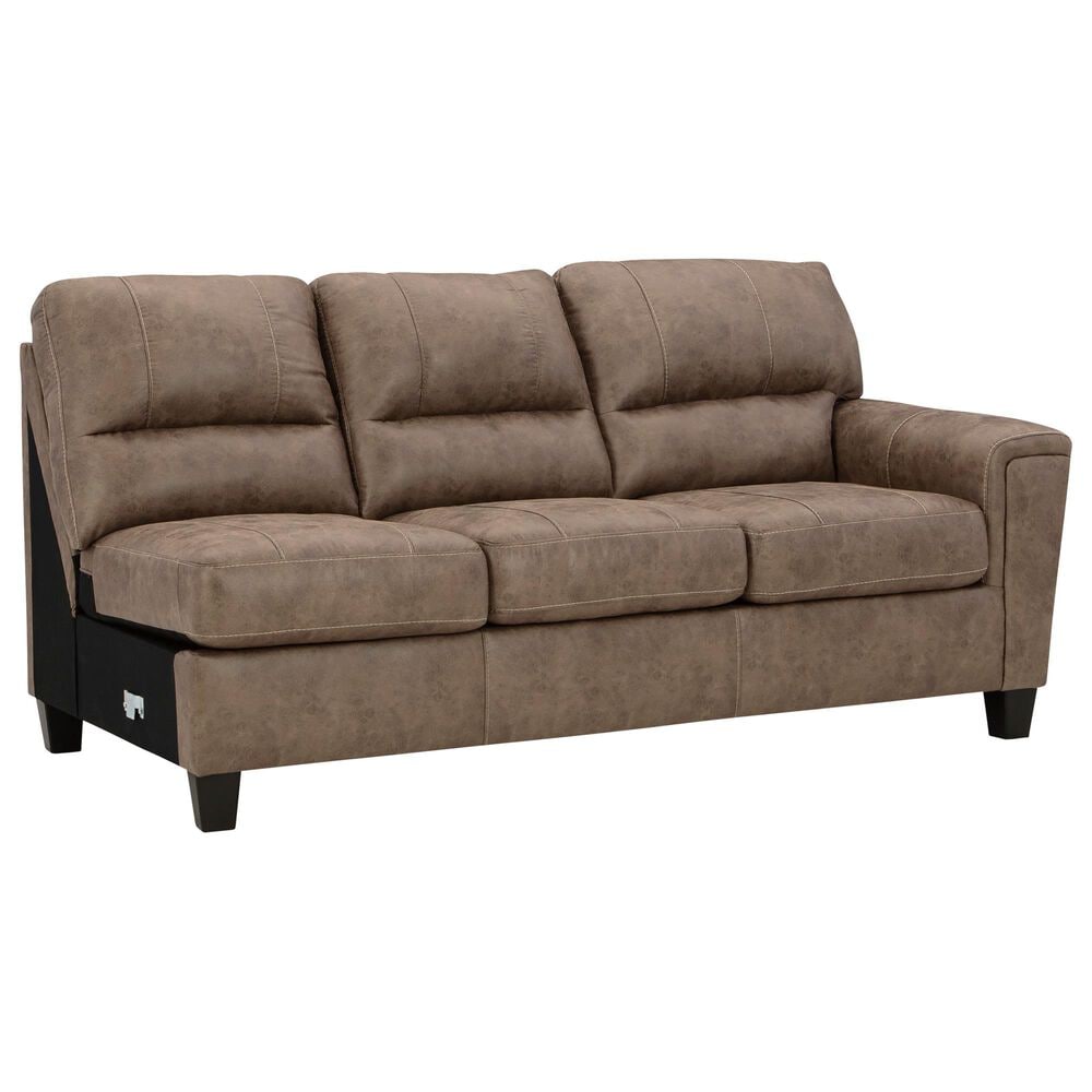 Ashley Navi 2-Piece Right Facing Stationary Sleeper Sectional in Fossil, , large