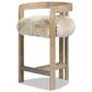 Jennifer Taylor Home Millwick 26.5" Counter Stool with Natural Blonde Cushion in Rustic Blonde, , large