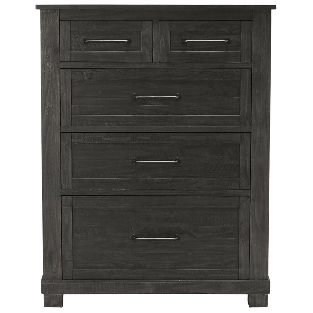 A-America Sun Valley 5 Drawer Chest in Charcoal, , large