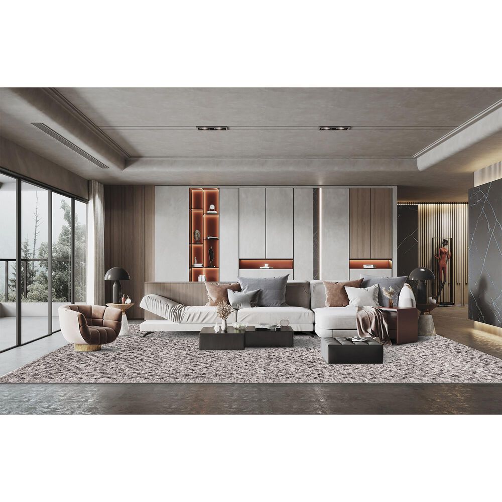 Radici USA Magica 6&#39; x 9&#39; Silver and Gray Area Rug, , large