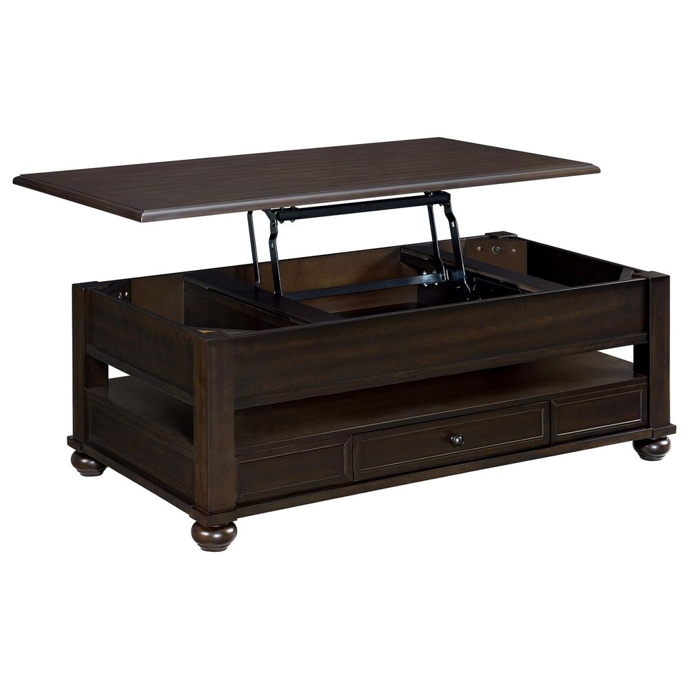 Mayberry Hill Wagner Rectangular Lift-Top Coffee Table in Cherry, , large